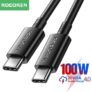 כבל טעינה Type C מהיר 60 או 100W